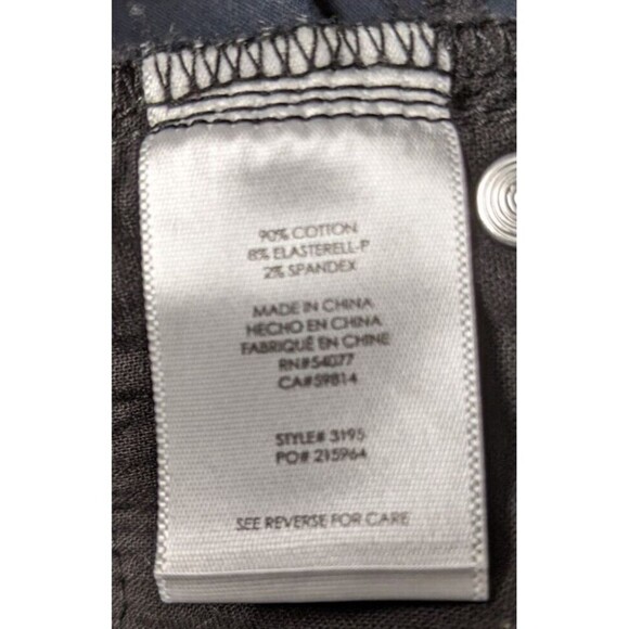 Cabi # 3195 Lace Print Skinny Jeans Blue/Black Cotton Stretch Size 2 - Picture 8 of 8